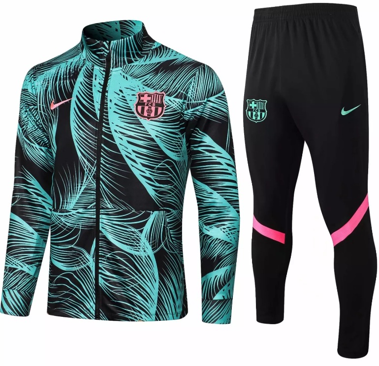 Kit treinamento Barcelona 2021 2022 verde e preto
